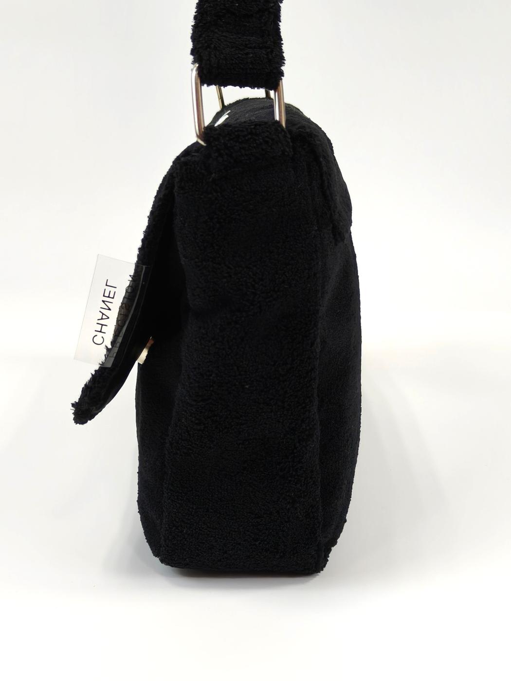 CHANEL シャネル ノベルティ ショルダーバッグ パイル地 ブラック 管理番号：11223