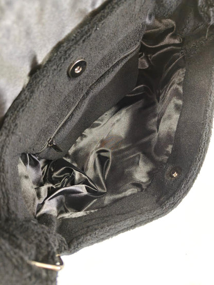 CHANEL シャネル ノベルティ ショルダーバッグ パイル地 ブラック 管理番号：11223