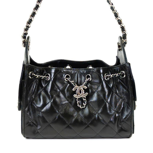 CHANEL シャネル25 ミニ ハンドバッグ ショルダーバッグ ブラック 管理番号：11228