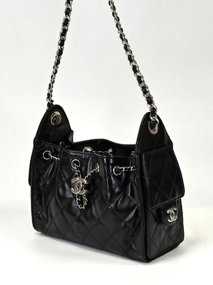CHANEL シャネル25 ミニ ハンドバッグ ショルダーバッグ ブラック 管理番号：11228