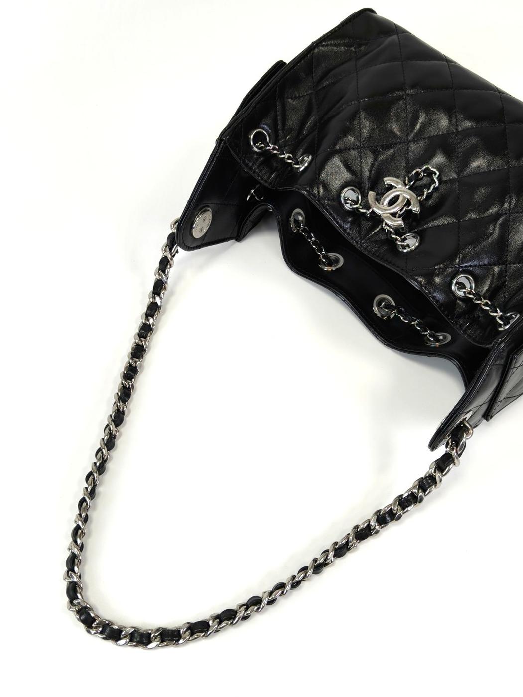CHANEL シャネル25 ミニ ハンドバッグ ショルダーバッグ ブラック 管理番号：11228