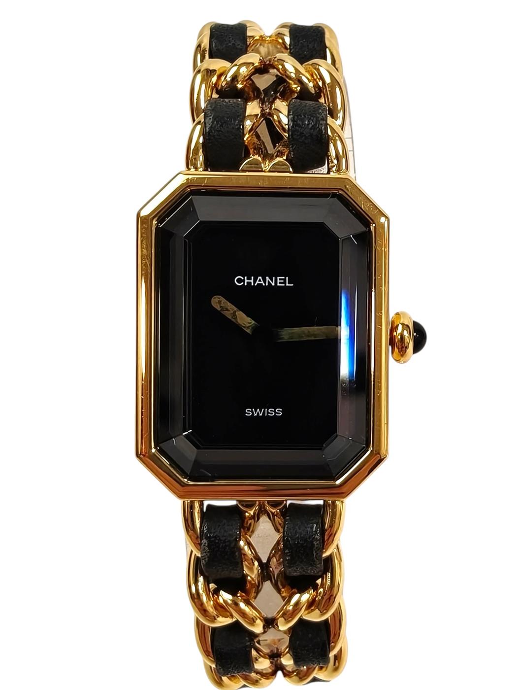 CHANEL シャネル プルミエール Mサイズ H0001 腕時計 クオーツ ゴールド 管理番号：11245