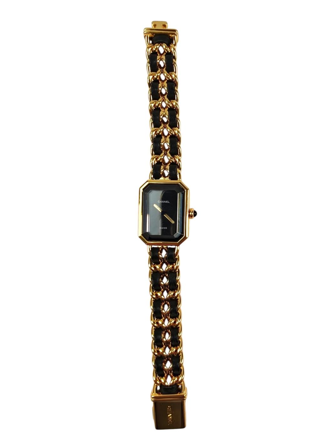 CHANEL シャネル プルミエール Mサイズ H0001 腕時計 クオーツ ゴールド 管理番号：11245