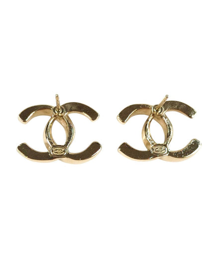 CHANEL シャネル ココマーク ラインストーン ピアス ゴールド 管理番号：11253
