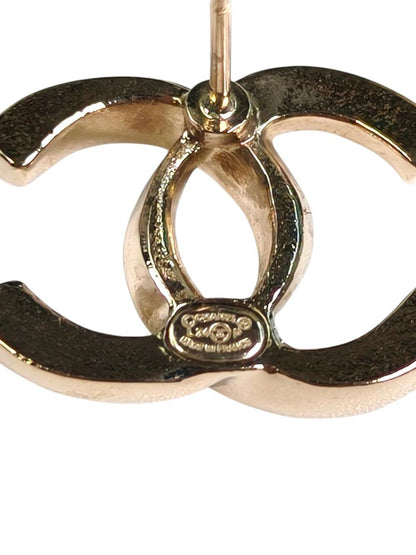 CHANEL シャネル ココマーク ラインストーン ピアス ゴールド 管理番号：11253