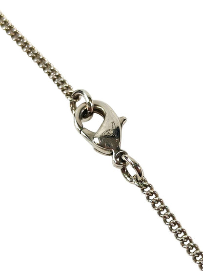 CHANEL シャネル ココマーク ラインストーン ネックレス シルバー×ピンク 管理番号：11261