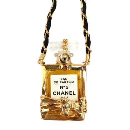 CHANEL シャネル No5 パフューム 香水 ボトル ネックレス ゴールド 管理番号：11285