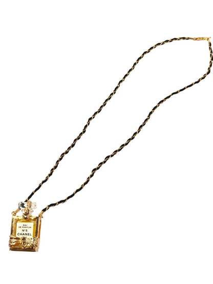 CHANEL シャネル No5 パフューム 香水 ボトル ネックレス ゴールド 管理番号：11285