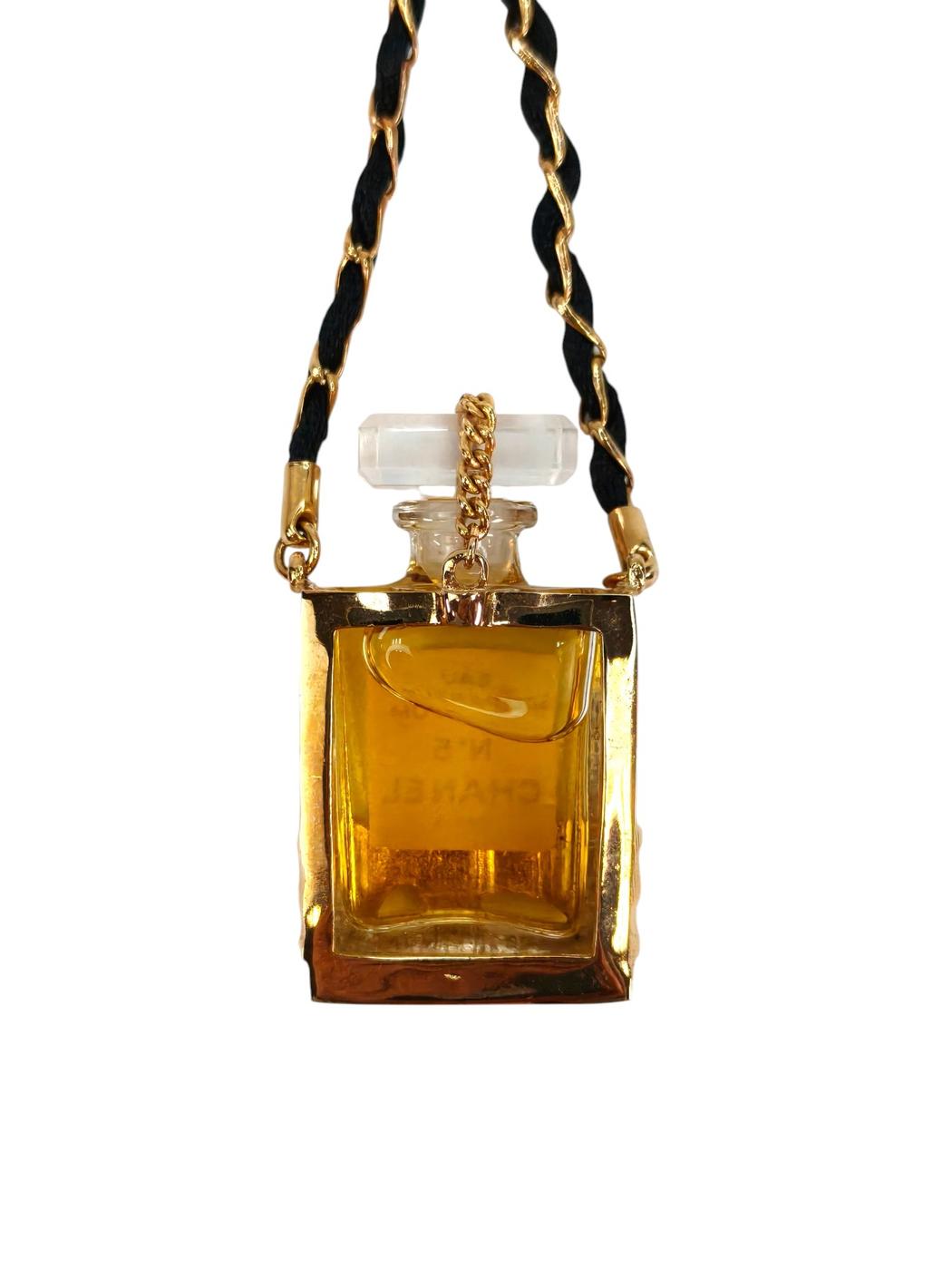 CHANEL シャネル No5 パフューム 香水 ボトル ネックレス ゴールド 管理番号：11285