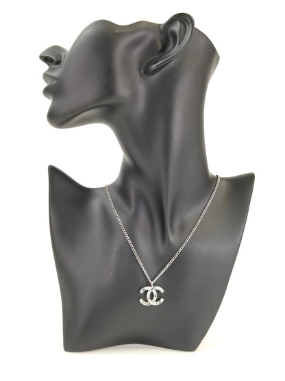 CHANEL シャネル ココマーク カラーストーン ネックレス シルバー 管理番号：11287