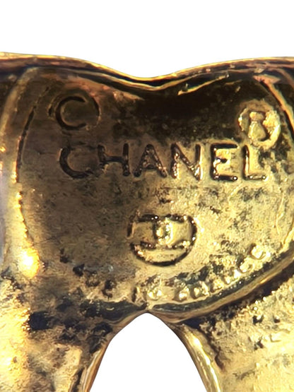 CHANEL シャネル ラインストーン ブローチ ゴールド 管理番号：11300
