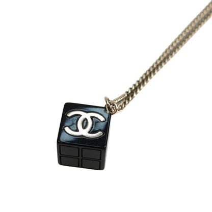 CHANEL シャネル ココマーク ネックレス ク ブラック×シルバー 管理番号：11312