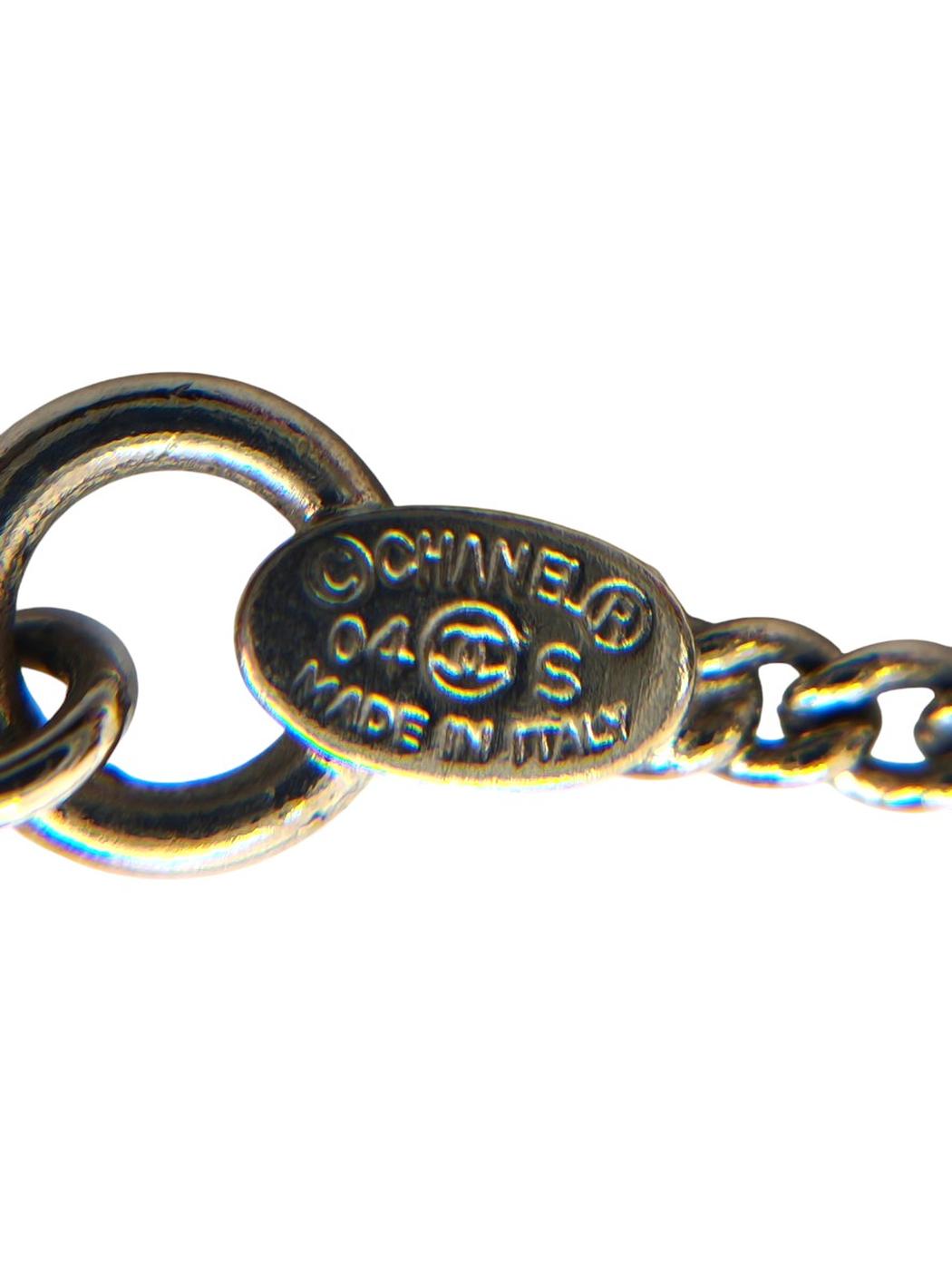 CHANEL シャネル ココマーク ネックレス ク ブラック×シルバー 管理番号：11312