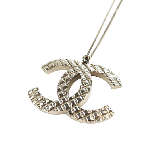 CHANEL シャネル ココマーク ネックレス シルバー 管理番号：11313