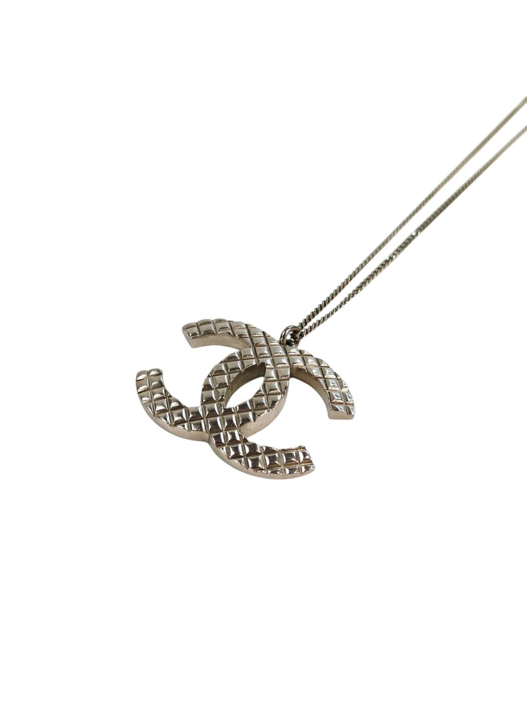 CHANEL シャネル ココマーク ネックレス シルバー 管理番号：11313