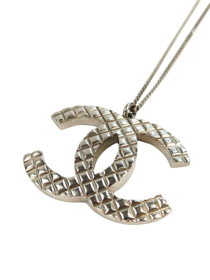 CHANEL シャネル ココマーク ネックレス シルバー 管理番号：11313