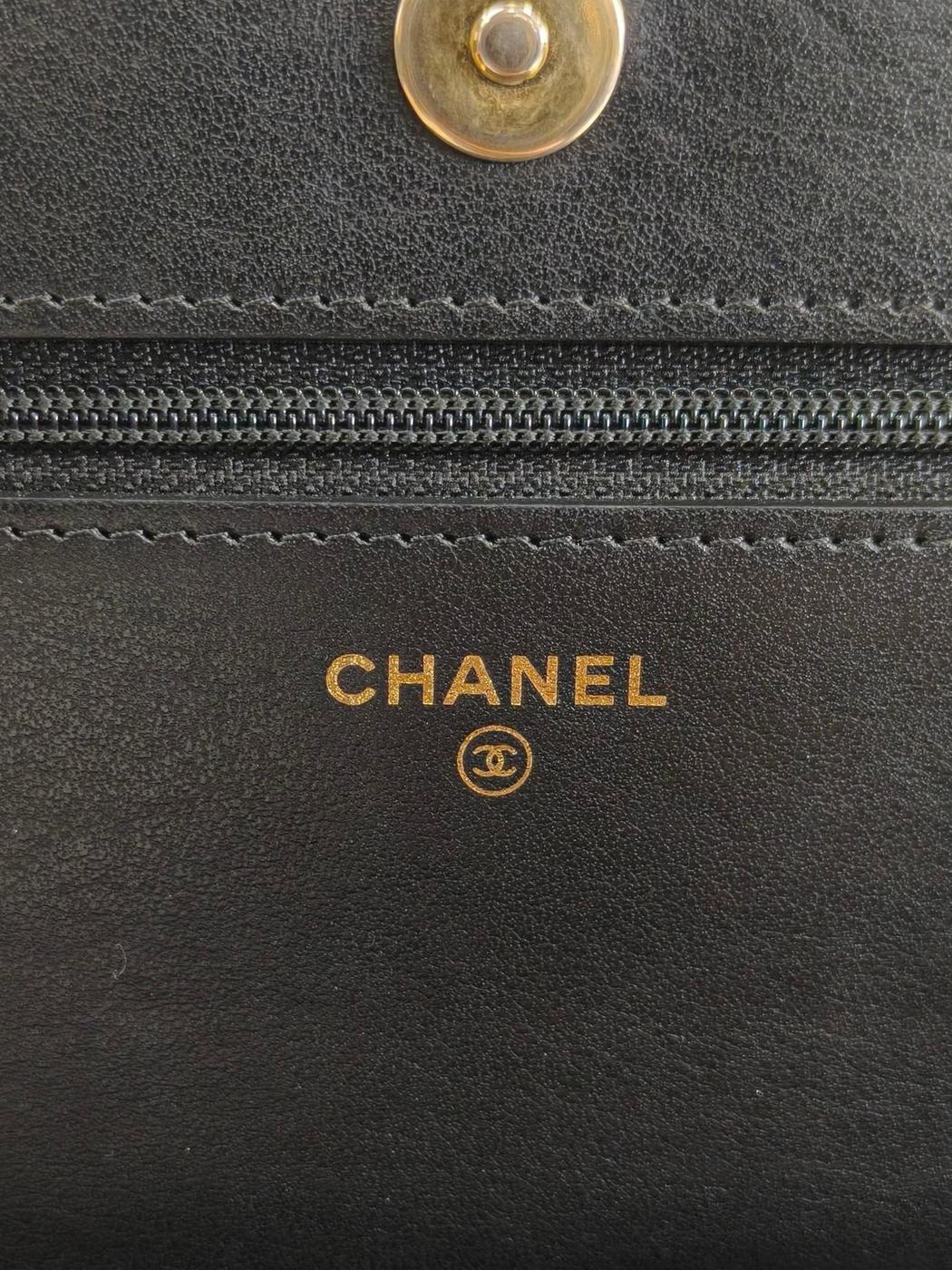CHANEL ボーイシャネル キャビアスキン ショルダーバッグ ブラック×ゴールド 管理番号：11327