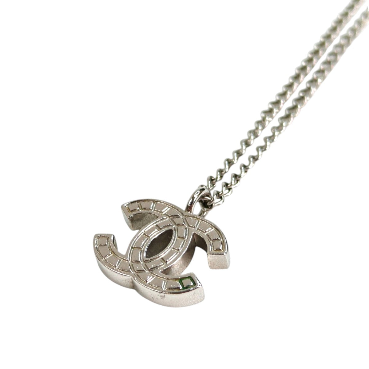 CHANEL シャネル ココマーク ネックレス シルバー 管理番号：11328