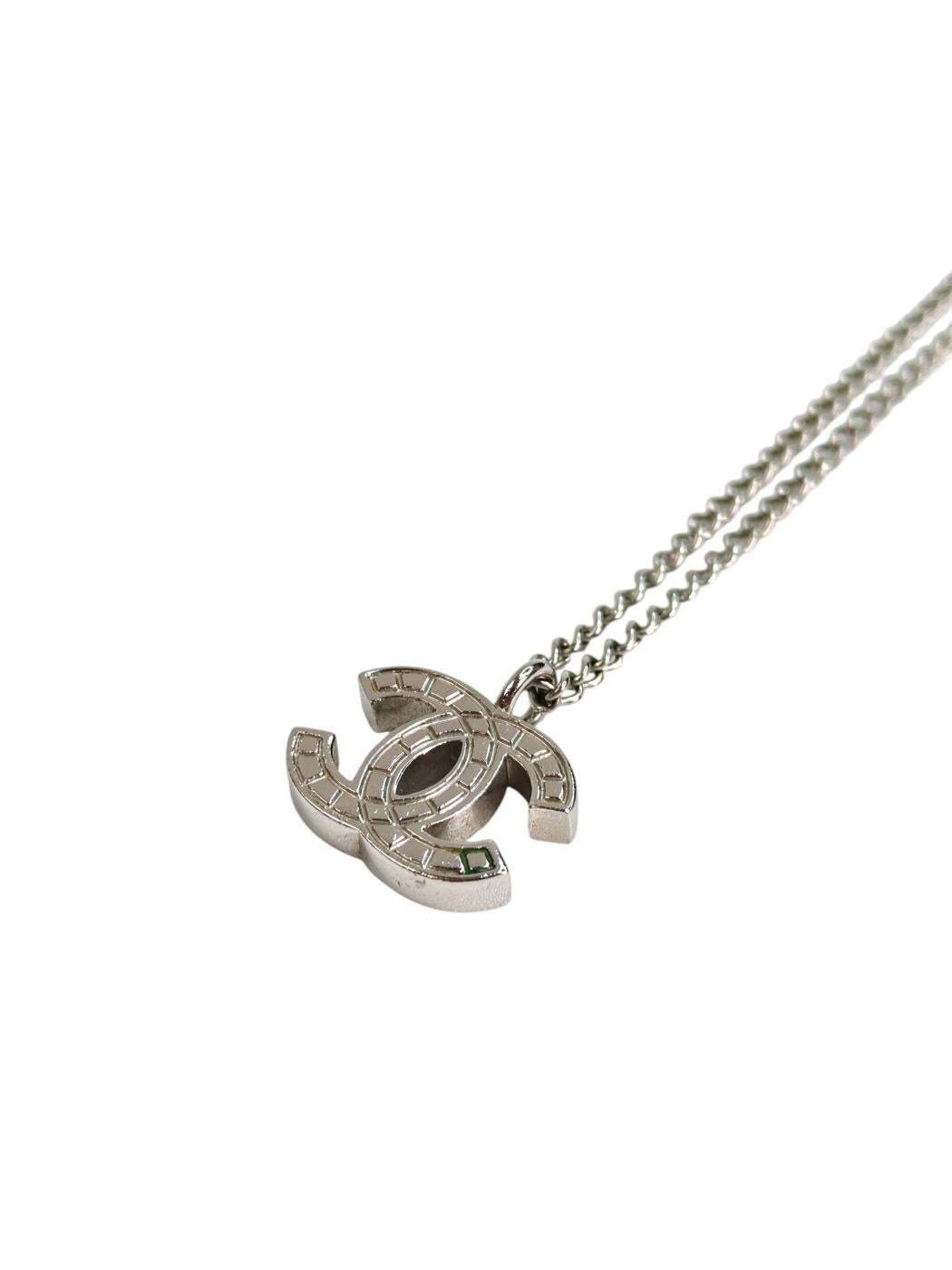 CHANEL シャネル ココマーク ネックレス シルバー 管理番号：11328
