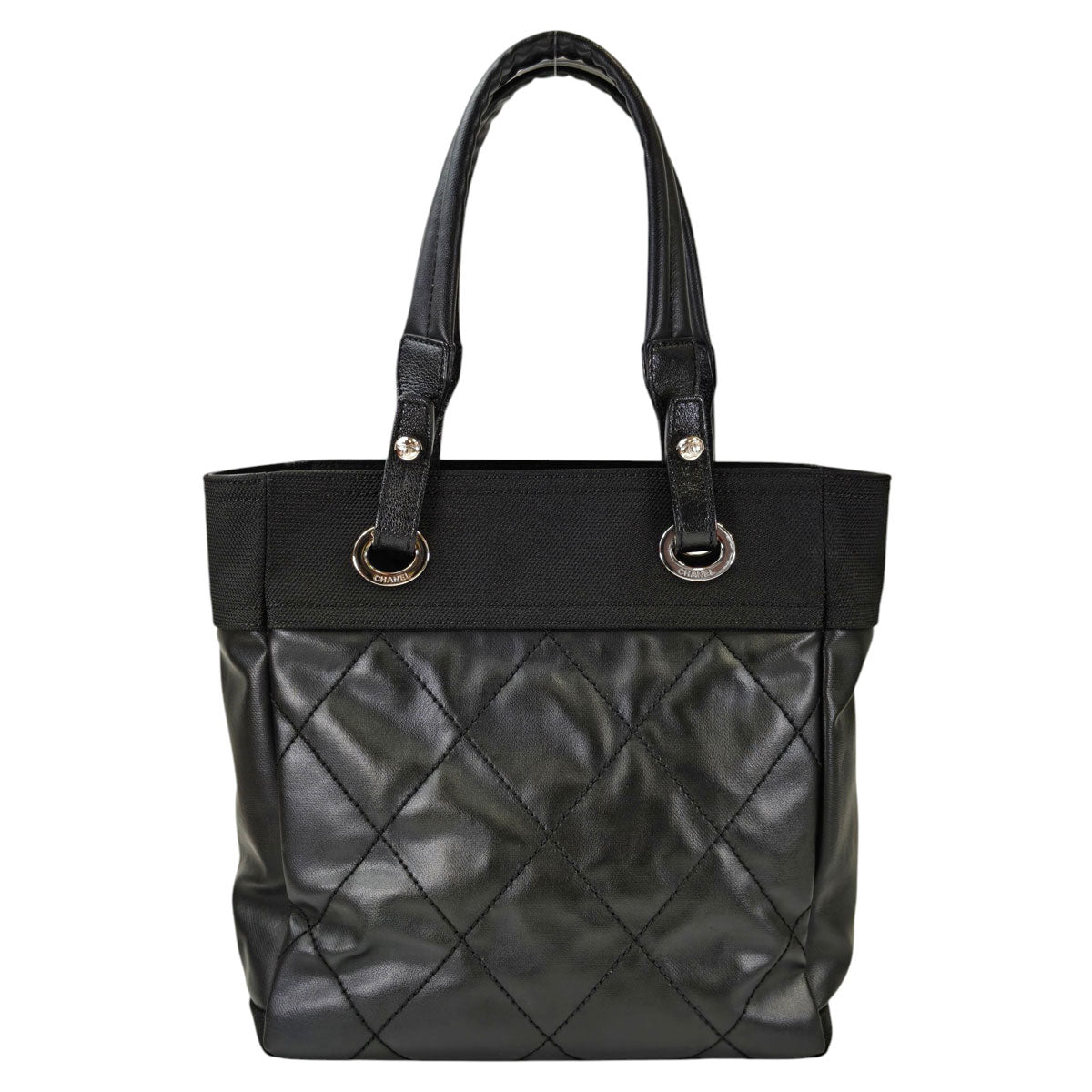 CHANEL シャネル パリビアリッツ トートPM トートバッグ ブラック 管理番号：11330