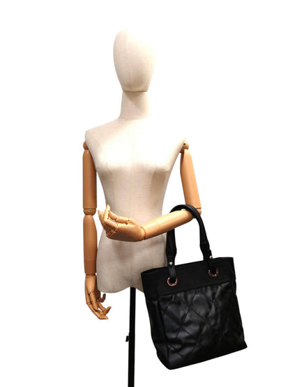 CHANEL シャネル パリビアリッツ トートPM トートバッグ ブラック 管理番号：11330