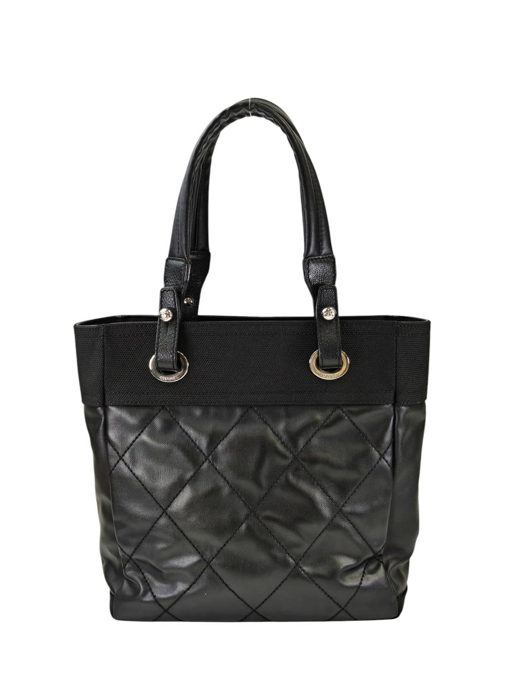 CHANEL シャネル パリビアリッツ トートPM トートバッグ ブラック 管理番号：11330
