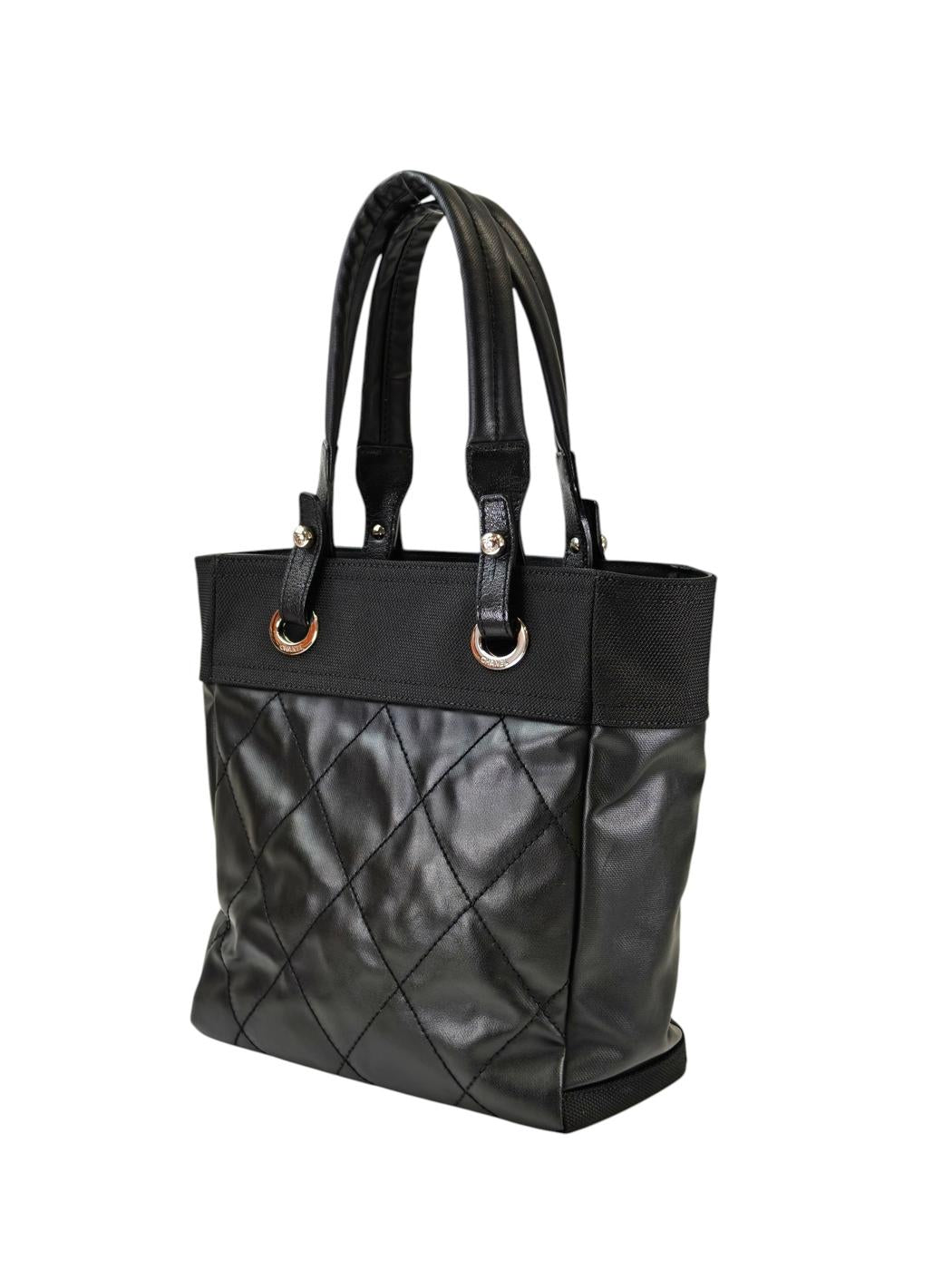 CHANEL シャネル パリビアリッツ トートPM トートバッグ ブラック 管理番号：11330