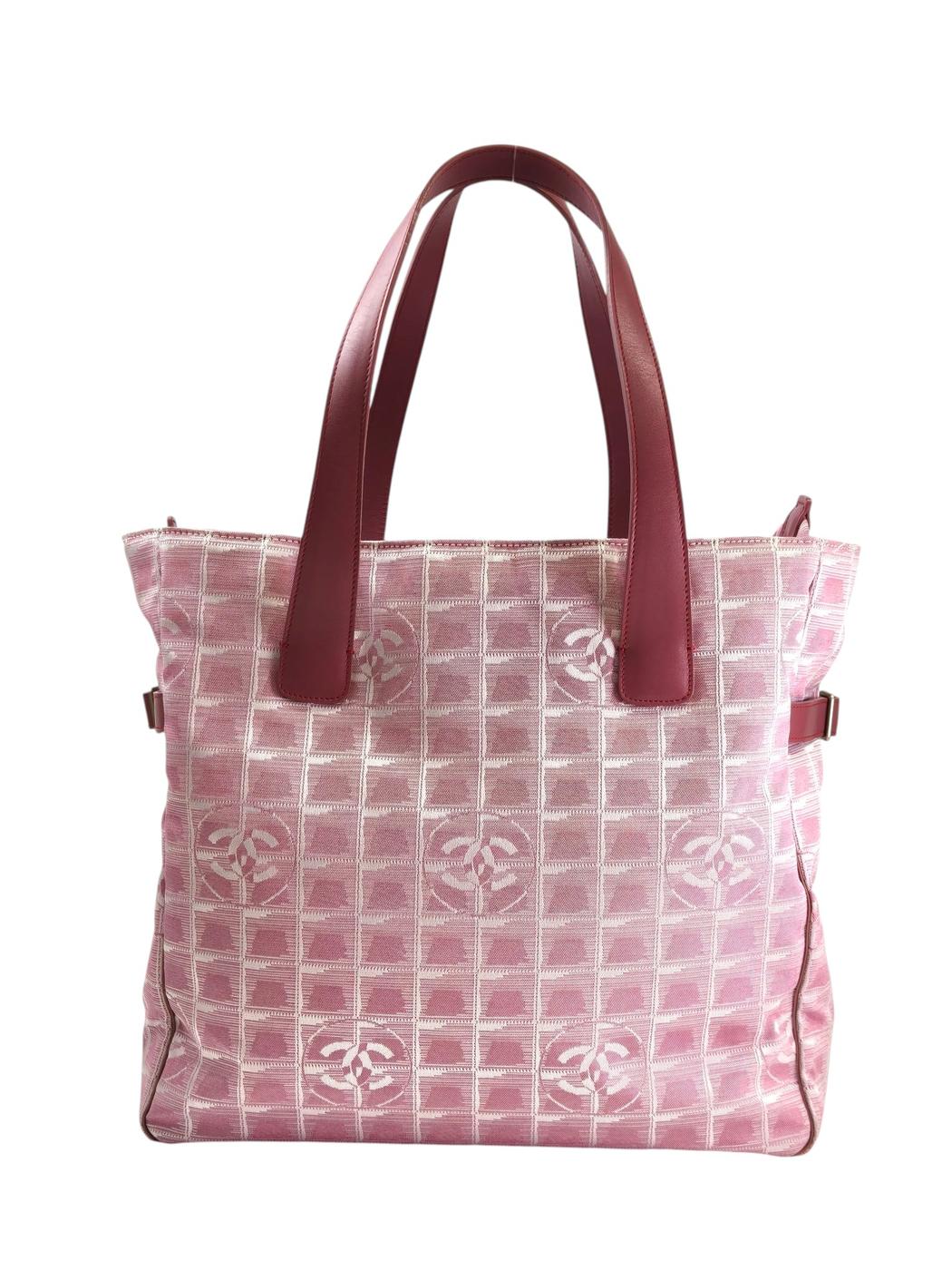 CHANEL シャネル ニュートラベルライン トートGM トートバッグ ピンク 管理番号：11331