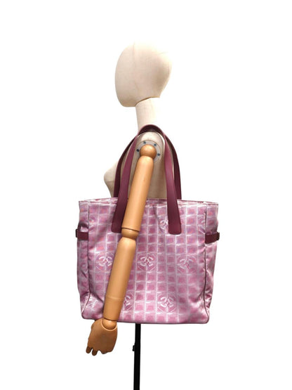 CHANEL シャネル ニュートラベルライン トートGM トートバッグ ピンク 管理番号：11331