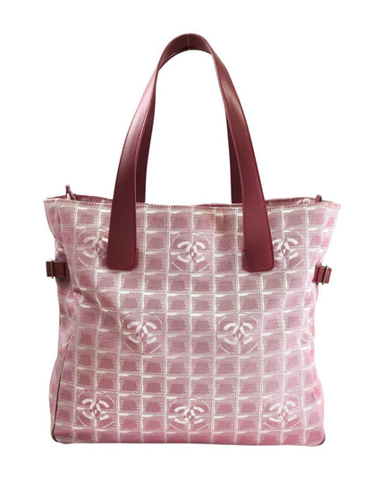 CHANEL シャネル ニュートラベルライン トートGM トートバッグ ピンク 管理番号：11331