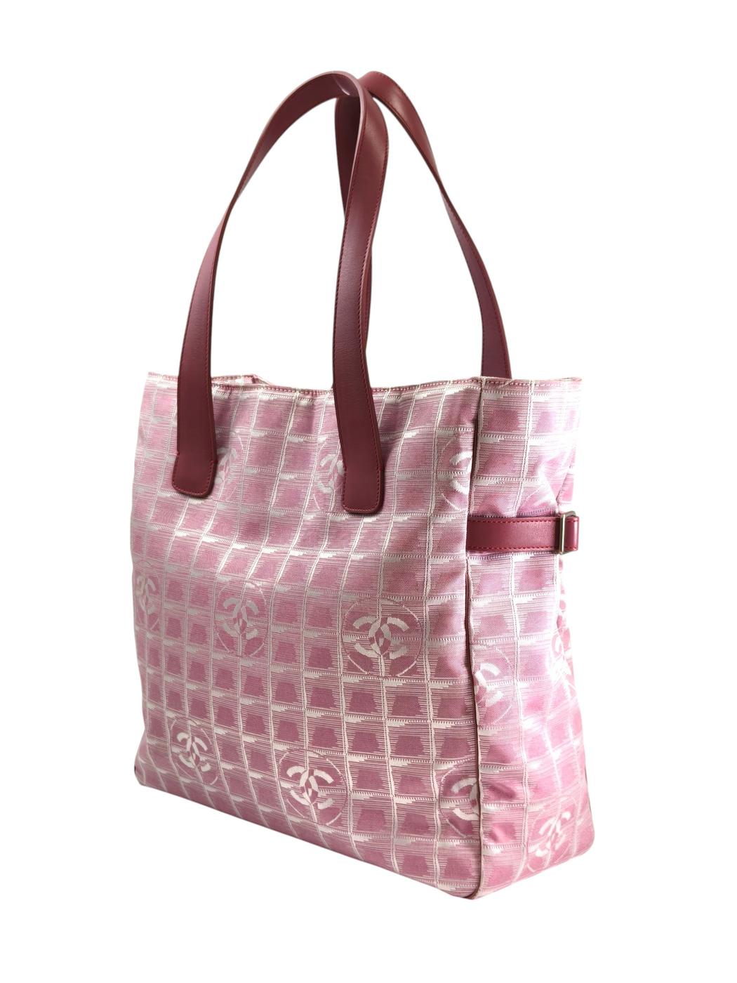 CHANEL シャネル ニュートラベルライン トートGM トートバッグ ピンク 管理番号：11331