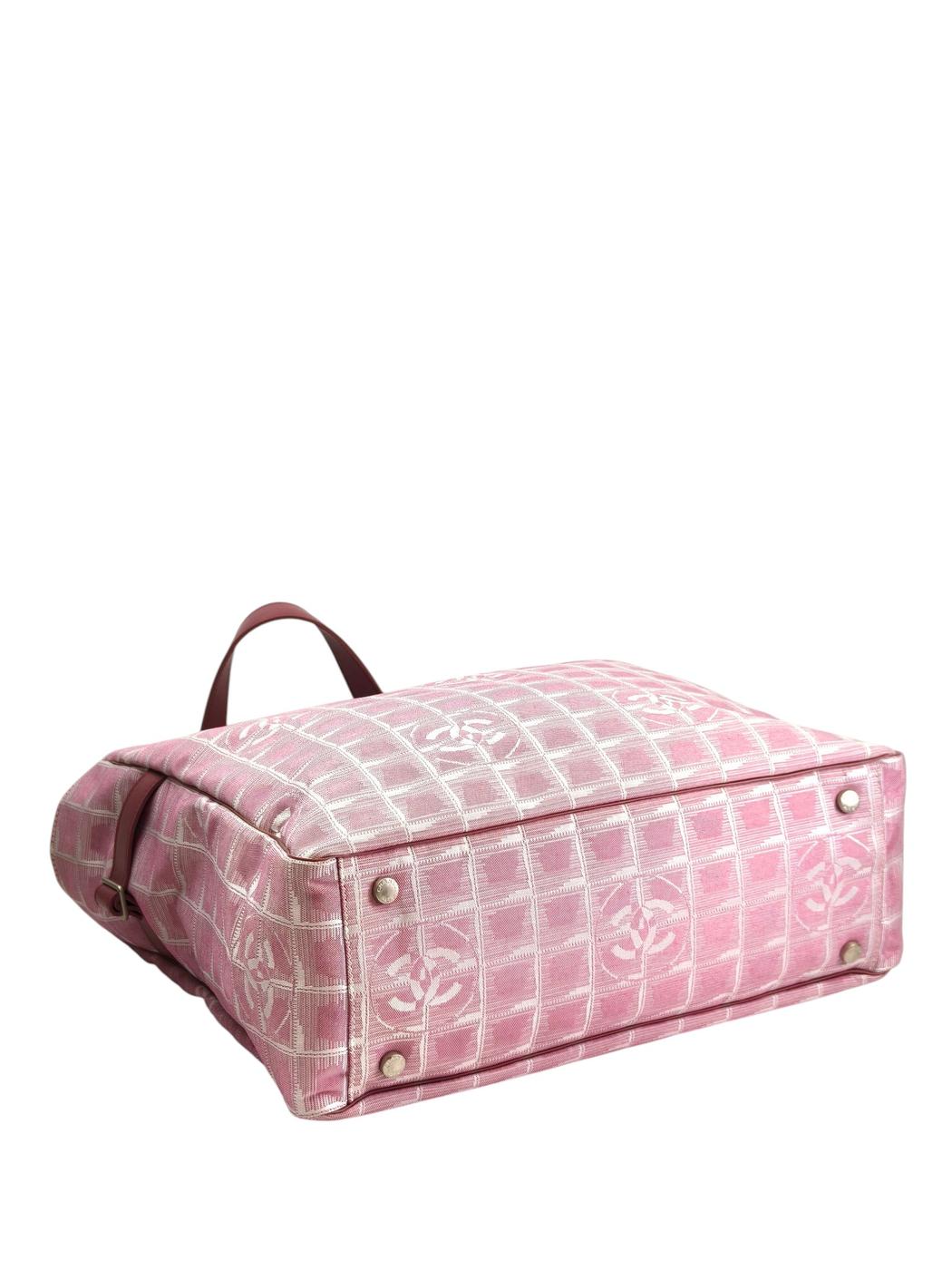 CHANEL シャネル ニュートラベルライン トートGM トートバッグ ピンク 管理番号：11331
