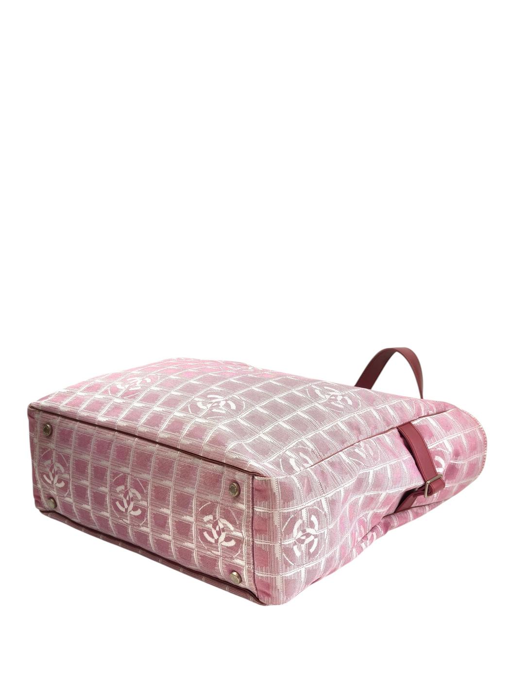 CHANEL シャネル ニュートラベルライン トートGM トートバッグ ピンク 管理番号：11331