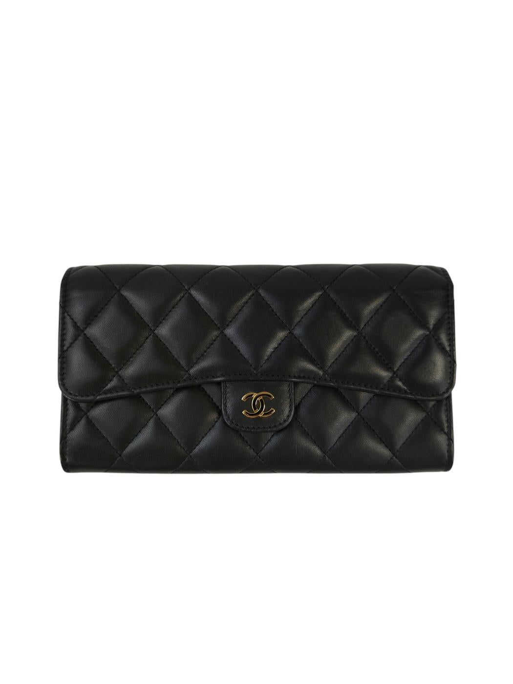 CHANEL シャネル マトラッセ 長財布 ブラック 管理番号：11336