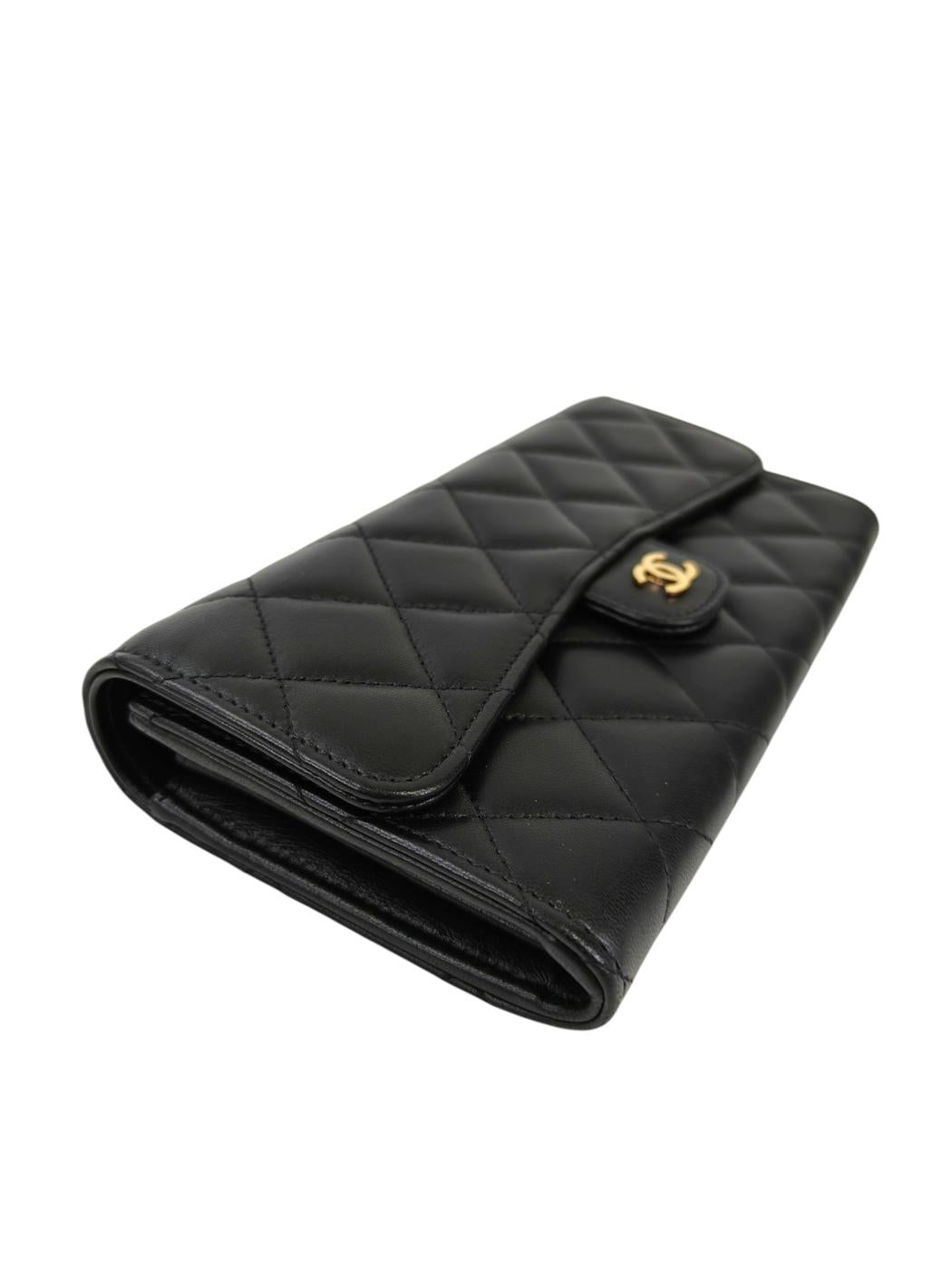 CHANEL シャネル マトラッセ 長財布 ブラック 管理番号：11336