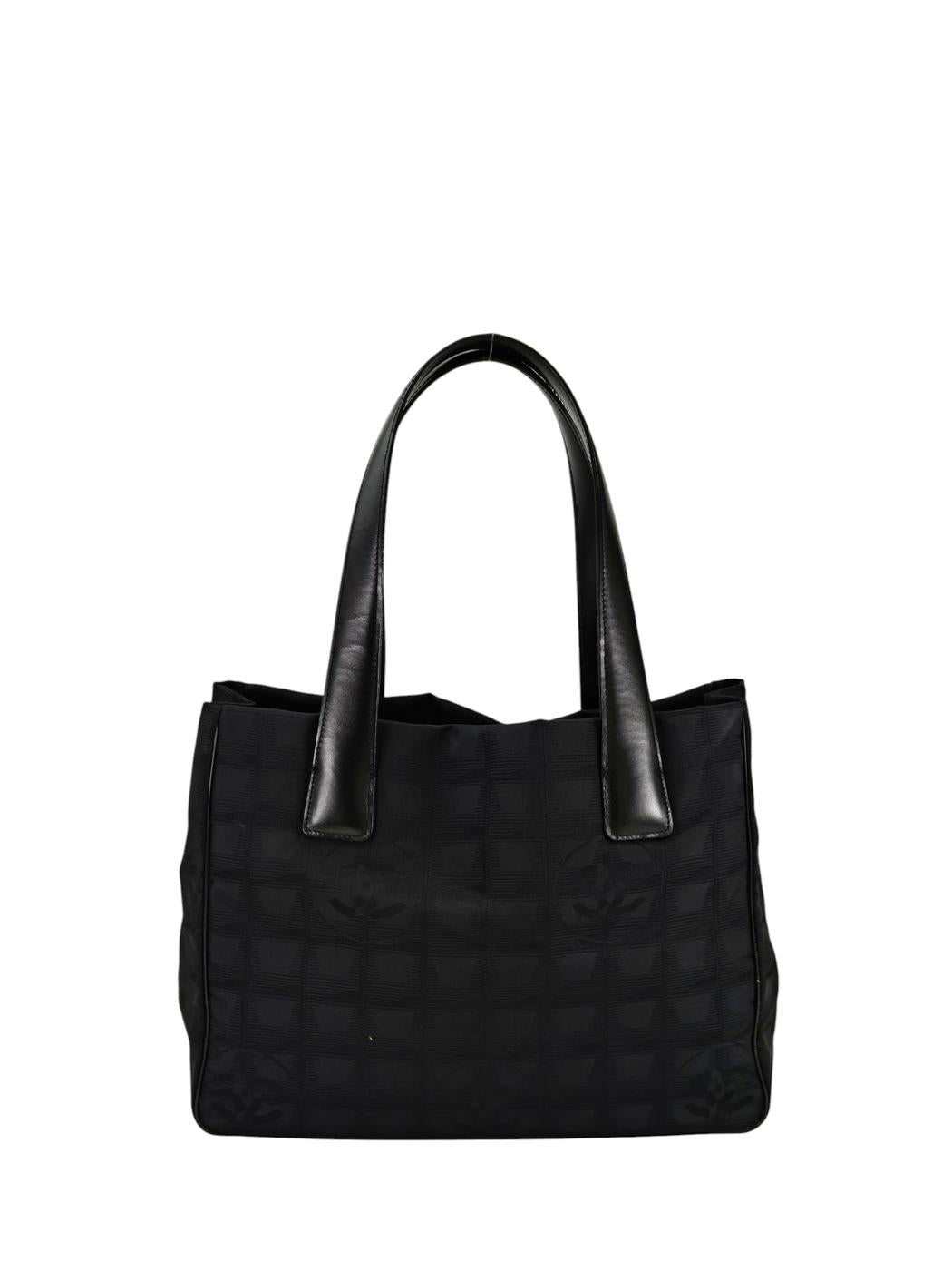 CHANEL シャネル ニュートラベルライン トートPM トートバッグ ブラック 管理番号：11348