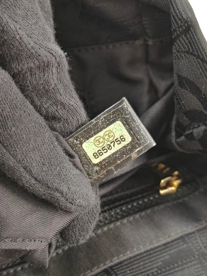 CHANEL シャネル ニュートラベルライン トートPM トートバッグ ブラック 管理番号：11348