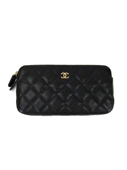 CHANEL シャネル マトラッセ チェーンウォレット ショルダーバッグ ブラック 管理番号：11351