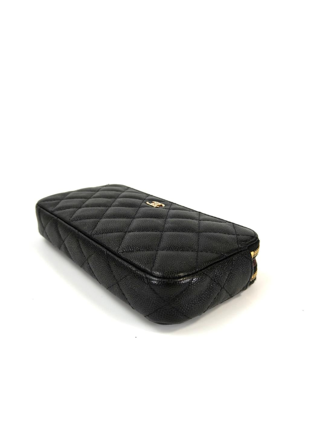 CHANEL シャネル マトラッセ チェーンウォレット ショルダーバッグ ブラック 管理番号：11351