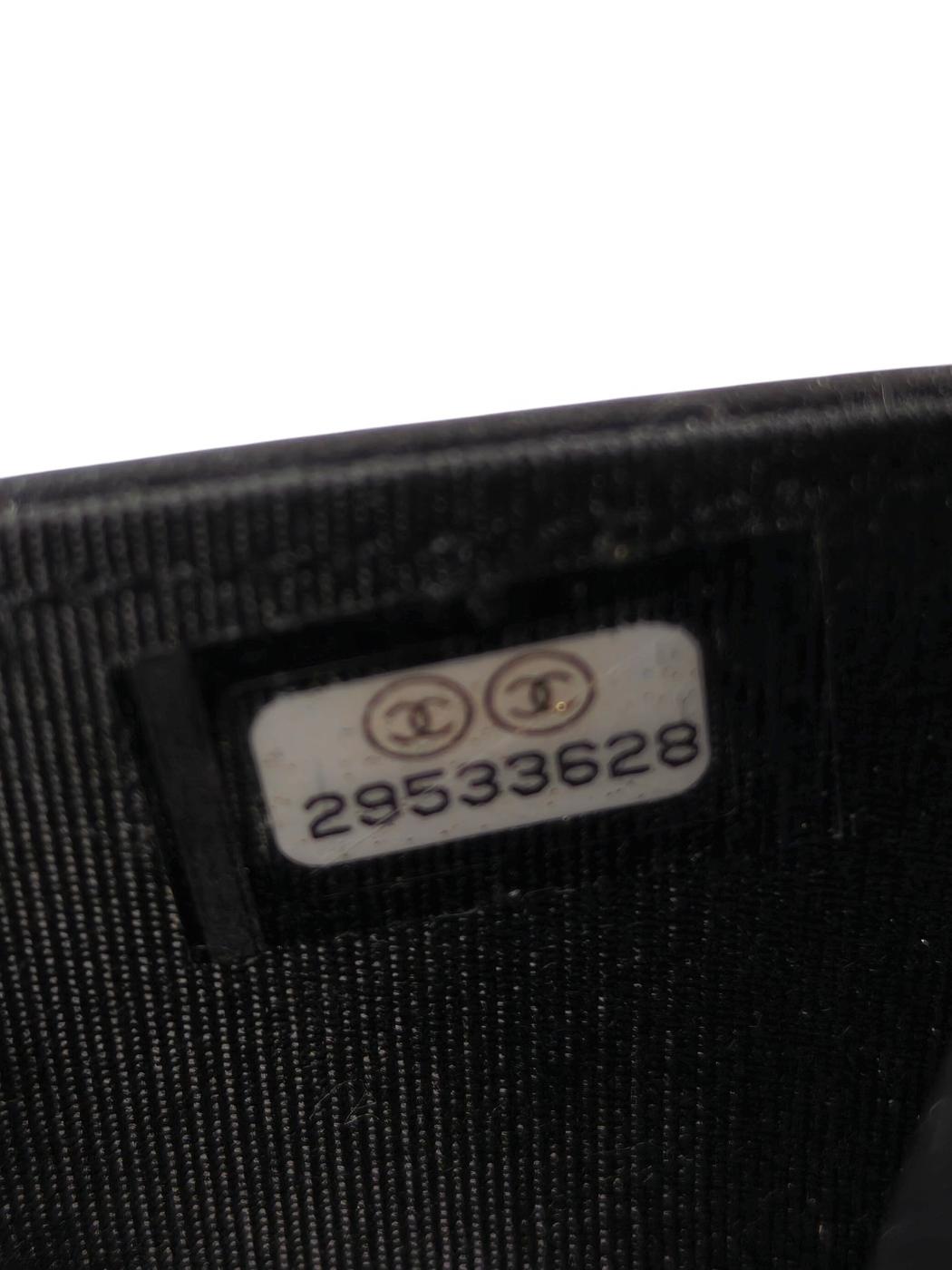 CHANEL ボーイシャネル チェーン ウォレット キャビアスキン 黒×金 管理番号：11363
