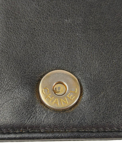 CHANEL ボーイシャネル チェーン ウォレット キャビアスキン 黒×金 管理番号：11363