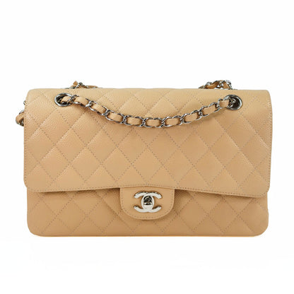 CHANEL シャネル マトラッセ25 チェーンショルダー ベージュ 管理番号：11365