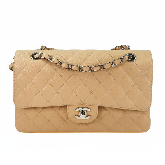 CHANEL シャネル マトラッセ25 チェーンショルダー ベージュ 管理番号：11365