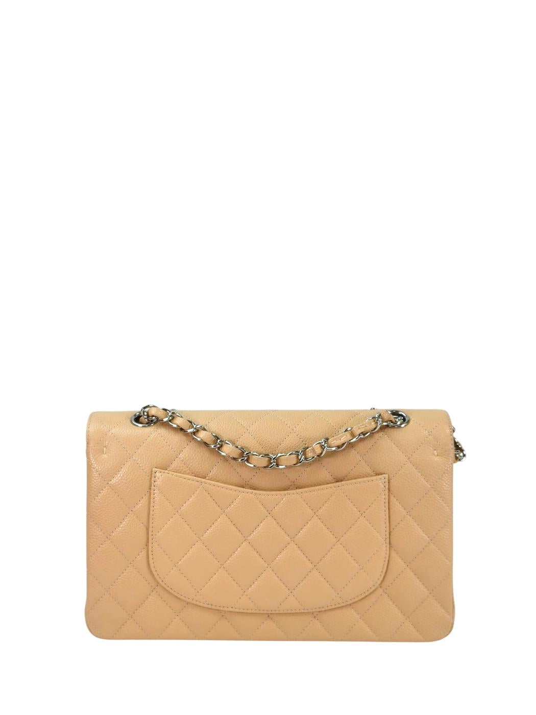 CHANEL シャネル マトラッセ25 チェーンショルダー ベージュ 管理番号：11365