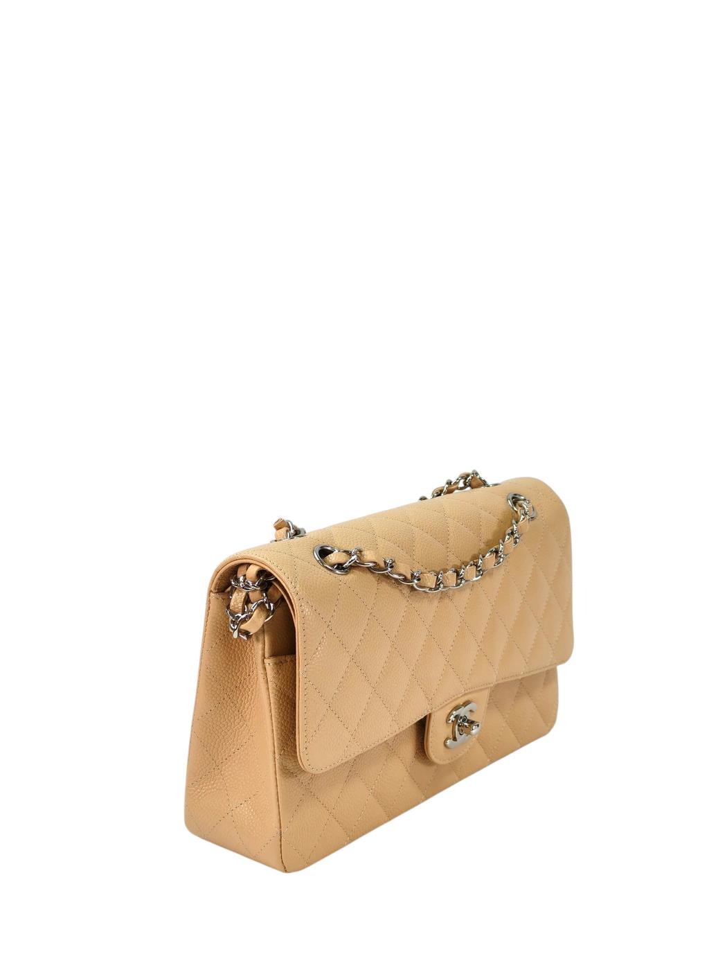CHANEL シャネル マトラッセ25 チェーンショルダー ベージュ 管理番号：11365