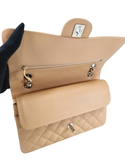 CHANEL シャネル マトラッセ25 チェーンショルダー ベージュ 管理番号：11365