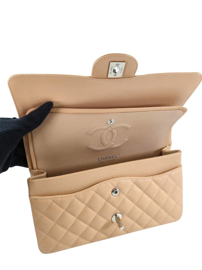 CHANEL シャネル マトラッセ25 チェーンショルダー ベージュ 管理番号：11365