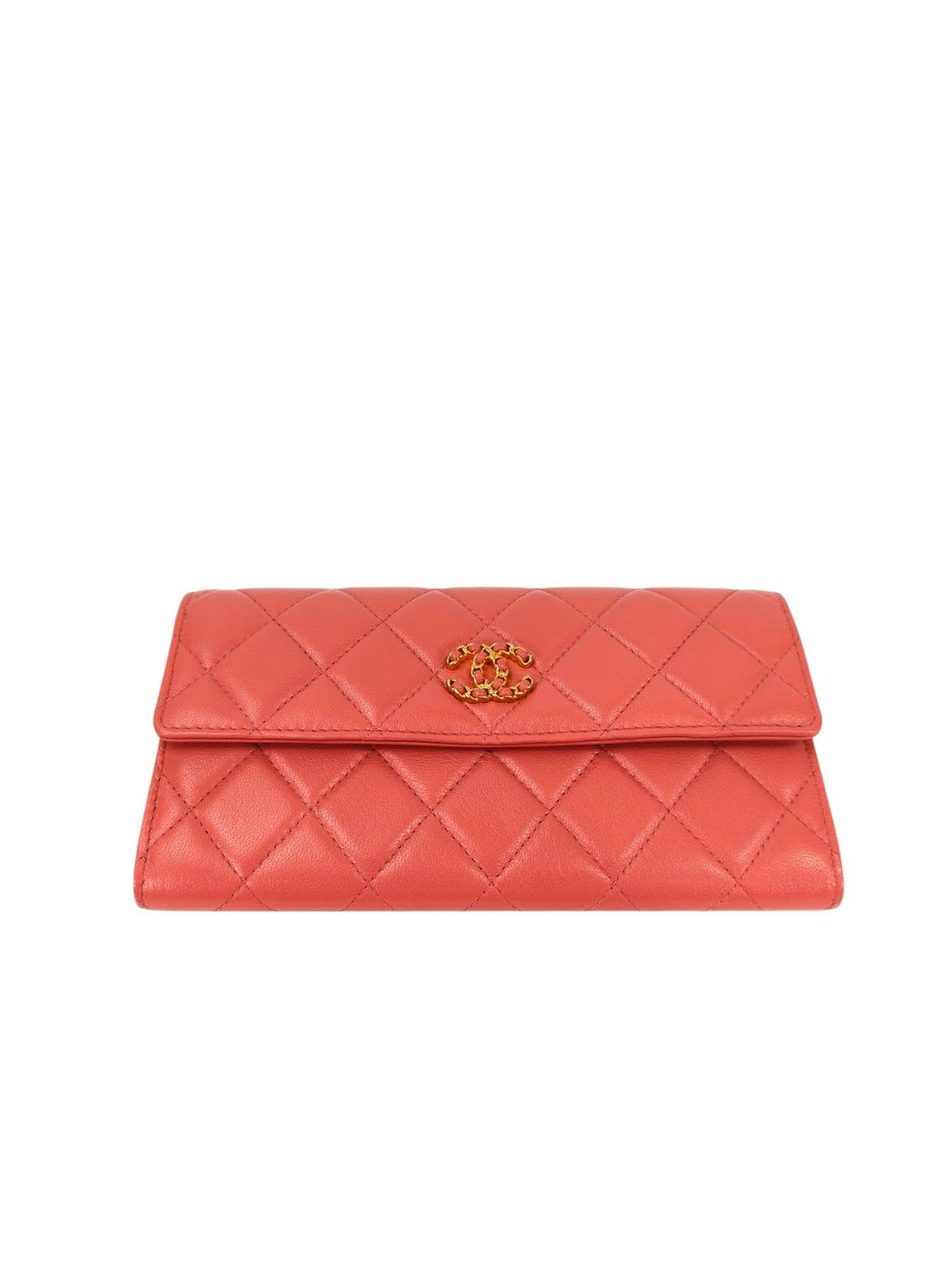 CHANEL シャネル マトラッセ 長財布 ラムスキン ピンク 管理番号：11370
