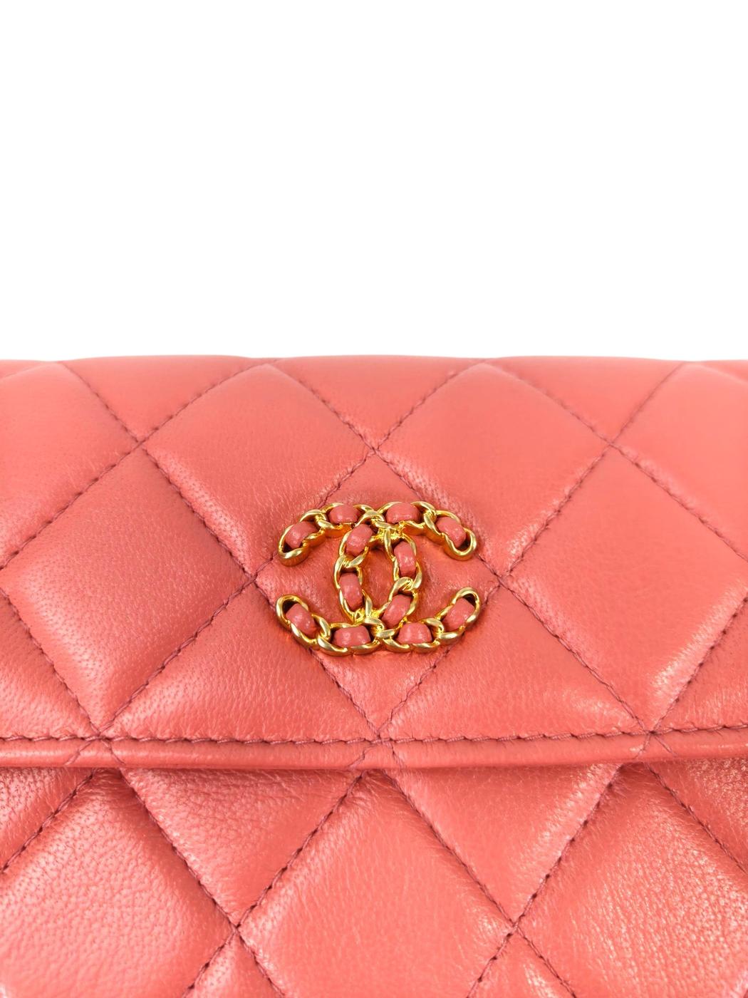 CHANEL シャネル マトラッセ 長財布 ラムスキン ピンク 管理番号：11370