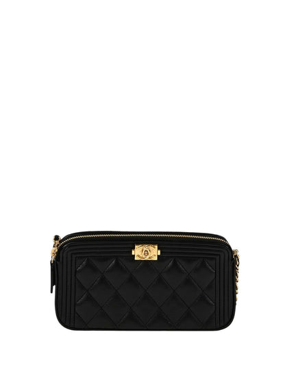CHANEL シャネル ボーイシャネル チェーンウォレット ブラック 管理番号：11373